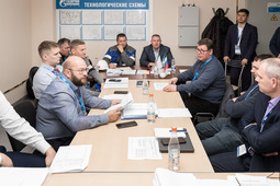 Обсуждение членов комиссии — разработчики системы, представители Департаментов и предприятий Группы Газпром — результатов проведения приёмочных испытаний. 25-29 сентября 2023 года, г. Сосногорск (Республика Коми).