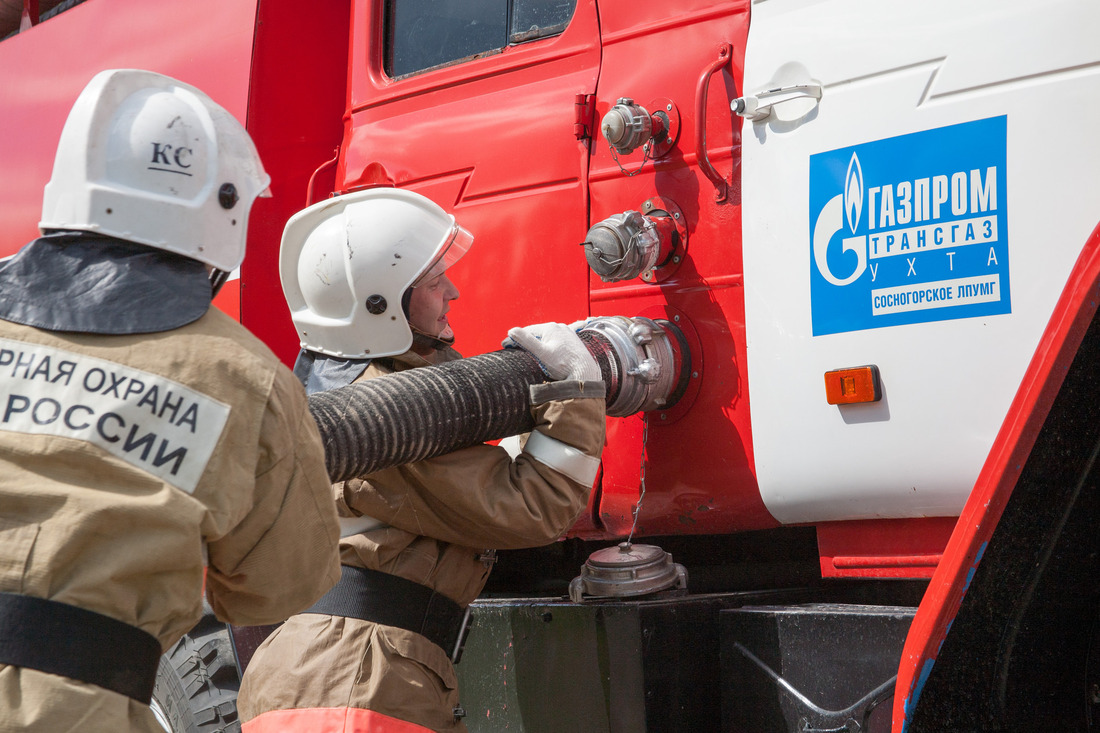 Соревнования профессионального мастерства среди пожарных частей ООО «Газпром трансгаз Ухта»