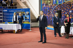 Евгений Гусев, заместитель генерального директора по управлению персоналом ООО «Газпром трансгаз Ухта» на открытии мероприятия