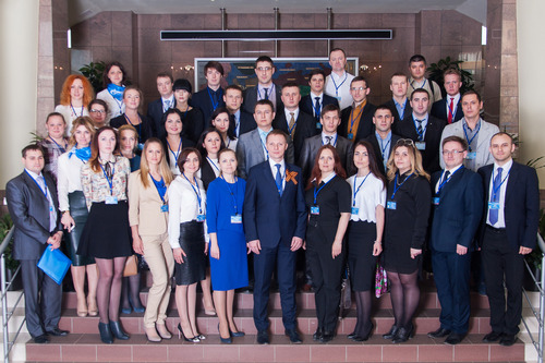 Общее фото участников VIII семинар-совещания председателей Советов молодых специалистов филиалов ООО «Газпром трансгаз Ухта»