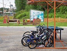 Велосипедная парковка детского спортивно-оздоровительного лагеря «Радуга» ООО «Газпром трансгаз Ухта»