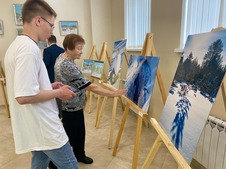 На выставке представлено более 50 творческих работ. 3 июня 2023 год, г. Ухта (Республика Коми).