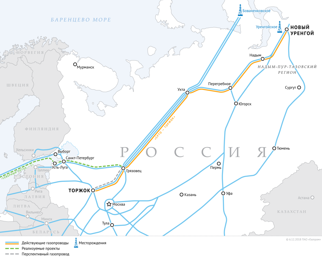 Карта газопровода трансгаз ухта