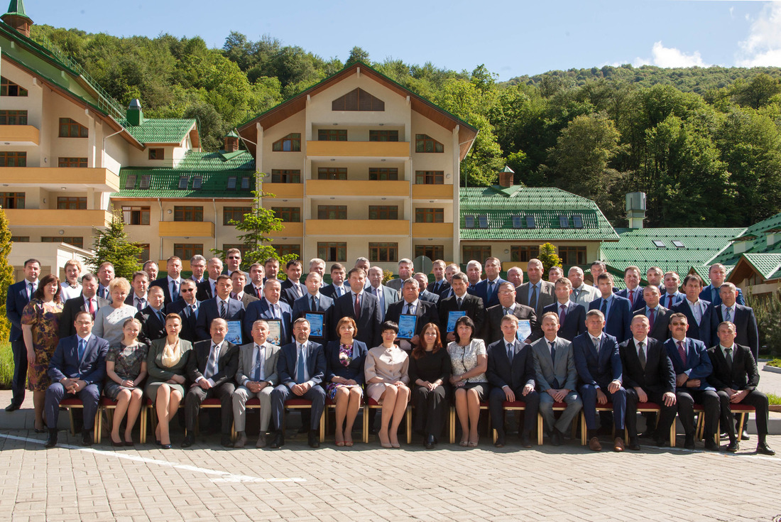Руководители филиалов и структурных подразделений ООО «Газпром трансгаз Ухта» на весеннем Совете руководителей по итогам работы в 2015 году