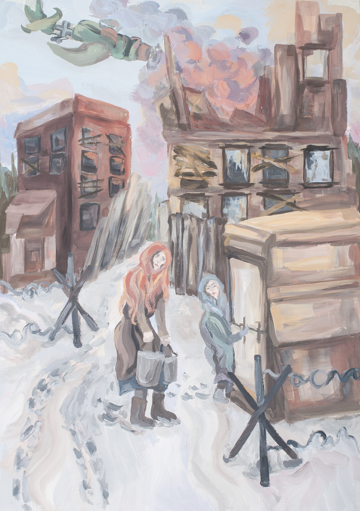 "Вражеский налёт" Лапина Софья, 14 лет, г. Ухта, 3 место 10-14 лет