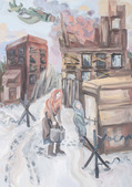 "Вражеский налёт" Лапина Софья, 14 лет, г. Ухта, 3 место 10-14 лет
