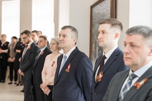 Открытие выставки «Эхо Победы: искусство, вдохновлённое подвигом», посвящённая 80-летию Великой Победы и Году защитника Отечества в России. 6 мая 2025 года, г. Ухта (Республика Коми).