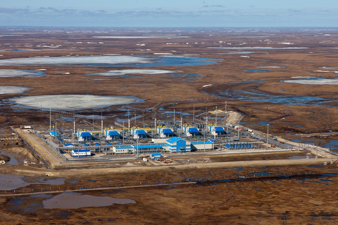 Самая северная в мире компрессорная станция (КС) «Байдарацкая» ООО «Газпром трансгаз Ухта» на полуострове Ямал