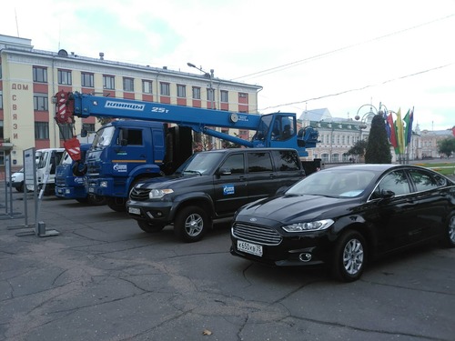 ООО «Газпром трансгаз Ухта» представило вниманию вологжан 7 единиц техники, использующей природный газ в качестве моторного топлива
