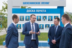Андрей Дмитриевич Баранов с рабочим визитом на объектах предприятия, расположенных в гп. Шексна, г. Бабаево и г. Череповец