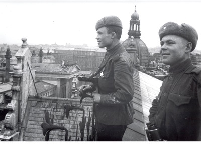 Освобождение Вены. Фотография из фондов Комнаты боевой Славы.