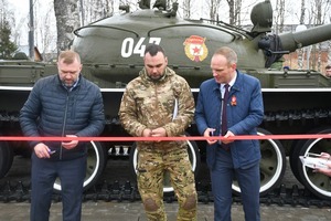 Торжественное открытие военно-мемориального объекта в патриотическом сквере на берегу реки Печора. 7 мая 2025 года, г. Печора (Республика Коми).