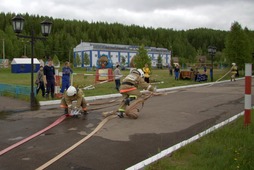 В июне 2013 года проведены соревнования по боевому развёртыванию между командами добровольных пожарных дружин (ДПД) ООО «Газпром трансгаз Ухта», в которых принимали участие 21 филиал Общества, численностью 126 человек. По итогам соревнований призовые места распределились следующим образом: 1 место — команда ДПД Приводинского ЛПУМГ; 2 место — команда ДПД Урдомского ЛПУМГ; 3 место — команда ДПД ПТУС «Севергазсвязь».