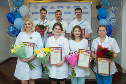 Победители конкурсов профессионального мастерства „Лучший фельдшер“ и „Лучшая медсестра ООО „Газпром трансгаз Ухта“