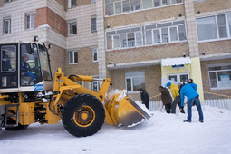 Работники ООО «Газпром трансгаз Ухта» вышли на зимний субботник