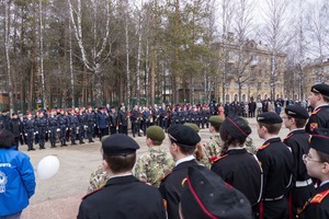 Торжественное открытие военно-мемориальных объектов в ухтинском сквере мемориального комплекса «Вечный огонь». 7 мая 2025 года, г. Ухта (Республика Коми).