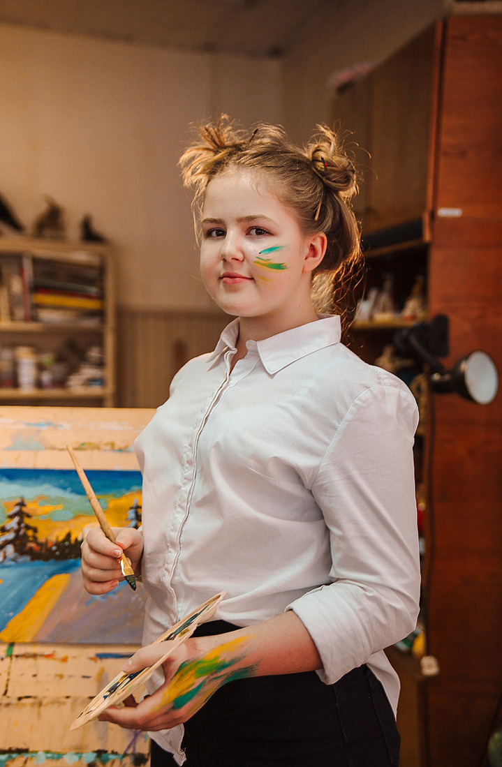 Диана Шутихина, участник конкурса «Юный художник»
