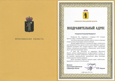 Временно исполняющий обязанности Губернатора области Д. Ю. Миронов