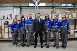 Победители смотра-конкурса «Лучшее структурное подразделение ООО „Газпром трансгаз Ухта“ по организации складского хозяйства, логистики и материального обеспечения» по итогам 2023 года — коллектив Управления по эксплуатации зданий и сооружений. г. Ухта (Республика Коми).