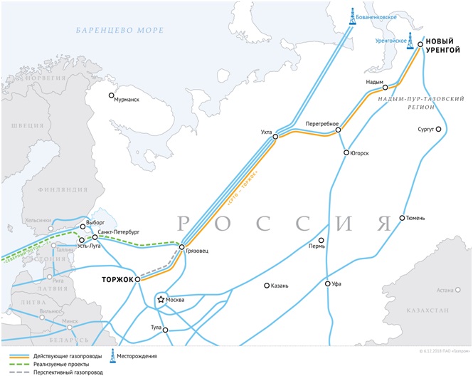 Магистральный газопровод «Северные районы Тюменской области (СРТО) — Торжок»