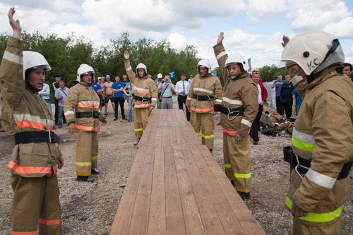 Первый этап соревнования профессионального мастерства среди пожарных частей филиалов ООО «Газпром трансгаз Ухта»