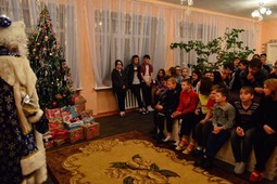 Вручение подарков в детском доме в п. Чим Удорского района