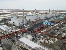 Во время строительства самой северной в мире компрессорной станции «Байдарацкая» 2015 г.