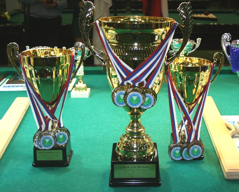 Награды турнира на Кубок Председателя Правления ПАО «Газпром» по бильярдному спорту