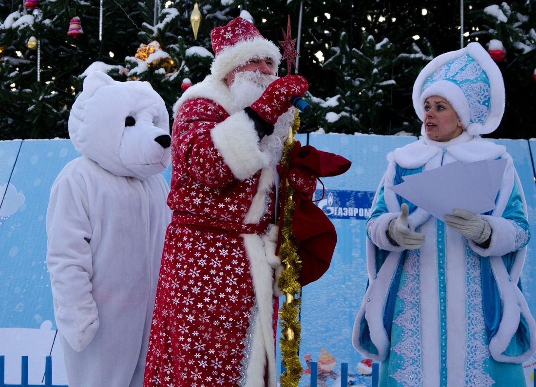 Открытие новогоднего ледового городка ООО «Газпром трансгаз Ухта» (фото пресс-службы администрации МОГО "Ухта")