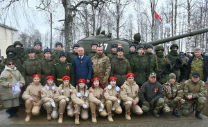 Торжественное открытие военно-мемориального объекта в патриотическом сквере на берегу реки Печора. 7 мая 2025 года, г. Печора (Республика Коми).