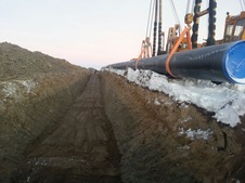 Во время строительства газопровода «Бованенково — Ухта — 2»