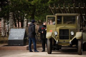 Торжественное открытие военно-мемориальных объектов в ухтинском сквере мемориального комплекса «Вечный огонь». 7 мая 2025 года, г. Ухта (Республика Коми).