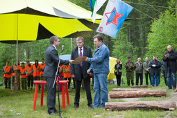 Открытие XI военно-полевого лагеря имени Александра Алексеева при поддержке ООО "Газпром трансгаз Ухта"