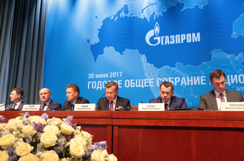 Годовое Общее собрание акционеров ПАО «Газпром» — 2017