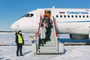 Первый пассажиры Sukhoi Superjet 100 рейса Санкт-Петербург  — Ухта