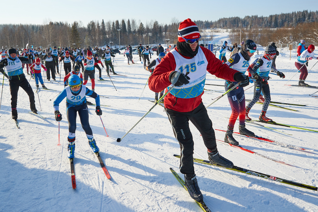 Лыжный марафон «Сияние Севера» 2023. пгт. Шудаяг, Республика Коми