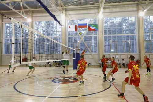 После торжественного открытия состоялся турнир по волейболу между корпоративными командами города(фото предоставлено пресс-службой Правительства Вологодской области)