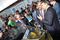 Корпоративный стенд «Газпром трансгаз Ухта» посетили врио главы Коми Сергей Гапликов, правительственная делегация, приглашённые на праздничные мероприятия гости