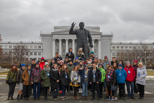 Участники профориентационных туров для школьников из регионов производственной деятельности ООО «Газпром трансгаз Ухта»