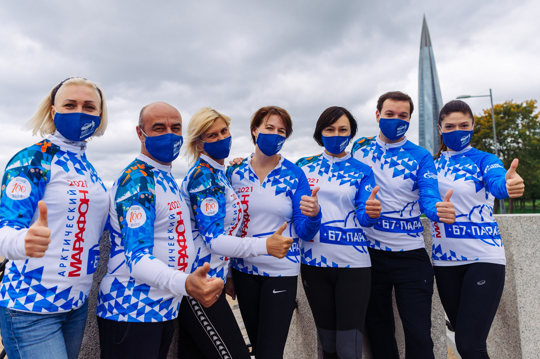 200 участников «Арктического марафона» — работники организаций группы компаний «Газпром»