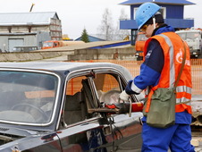 Эвакуация «пострадавшего». Проверка готовности нештатных аварийно-спасательных формирований ООО «Газпром трансгаз Ухта»