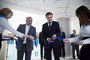 Магомед Османов (слева) и Александр Гайворонский (справа) на открытии нового выставочного зала ООО «Газпром трансгаз Ухта»