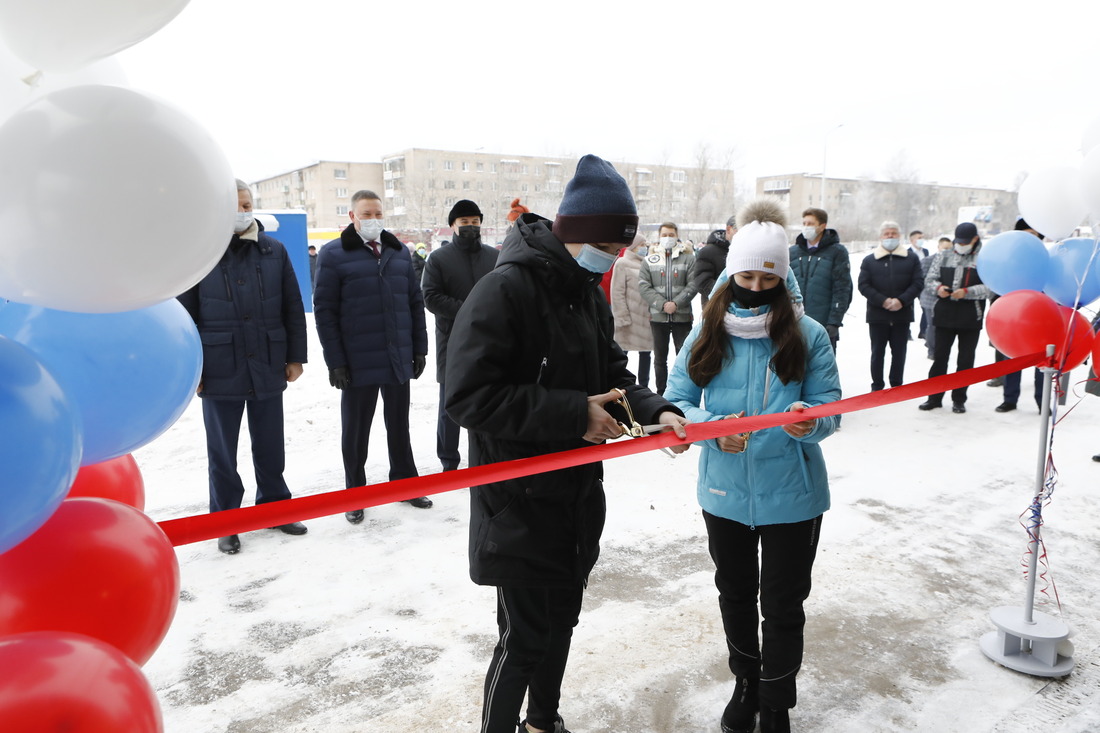 В торжественном открытии Дворца спорта «Шексна» приняли участие юные спортсмены